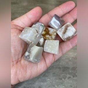 Flower Agate Crystal Cubes (small)